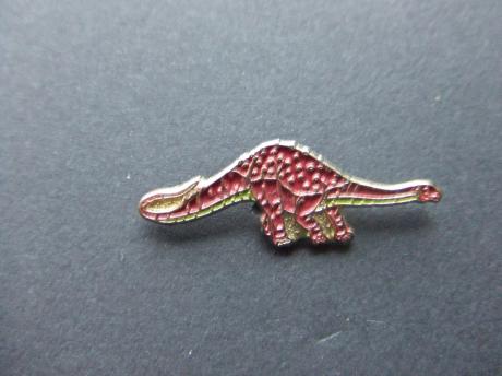 Dinosaurus Ankylosaurus, reptiel rood-bruin